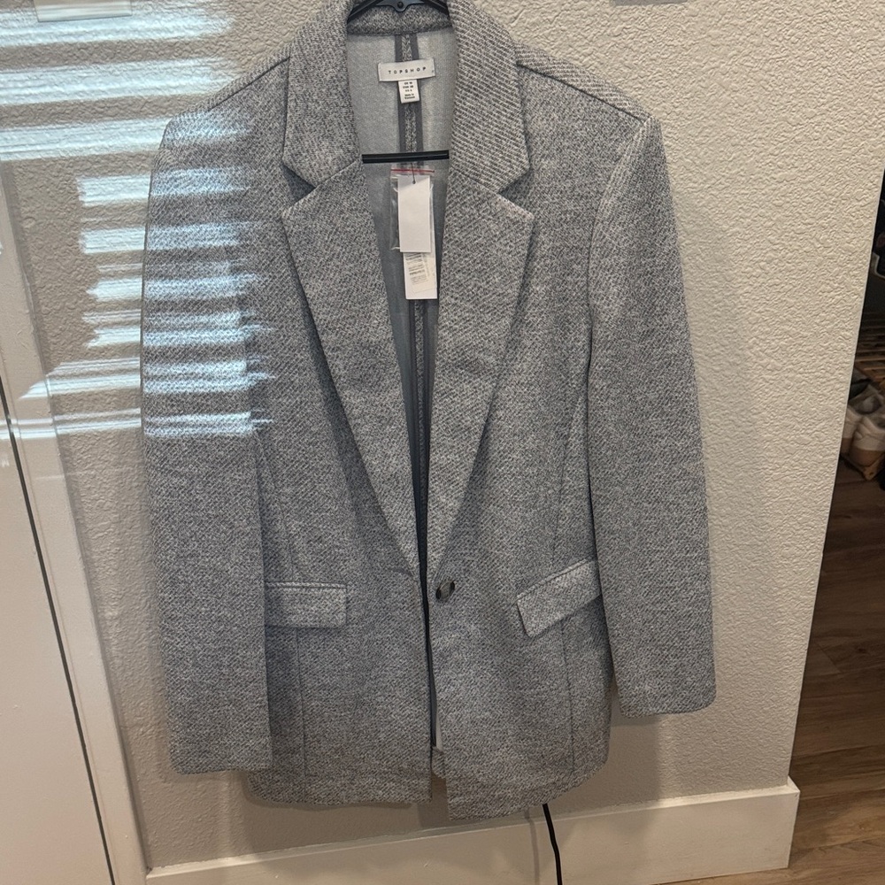 Topshop Classic Gray Women's Blazer